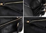 Casual PU Leather Vintage Design Women s Tote BLACK Hot on Sale