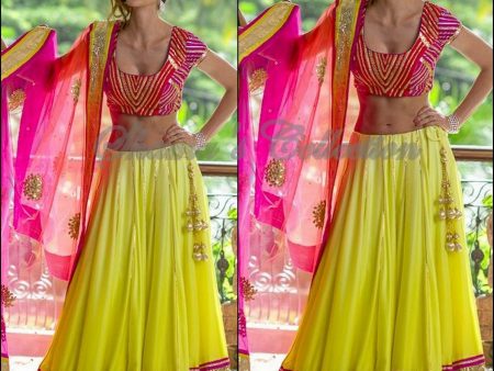 4056 Kalki Koechlin s colorful gota lehenga outfit set Fashion