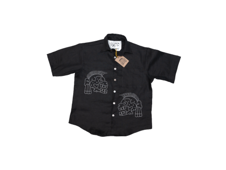 Camisa Calaveras Negro HOMBRE Cheap