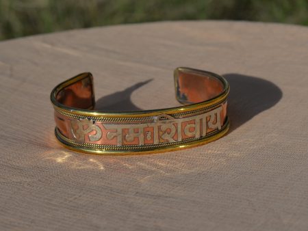 Om Namah Shivaya Copper Bracelet For Sale