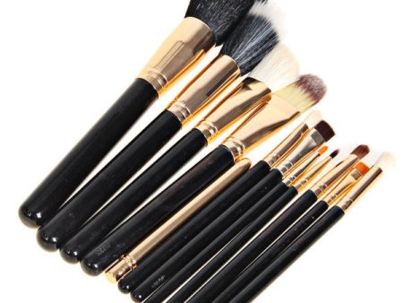 12PCS Brushes Professional Cosmetic With Pencil Bag For Discount