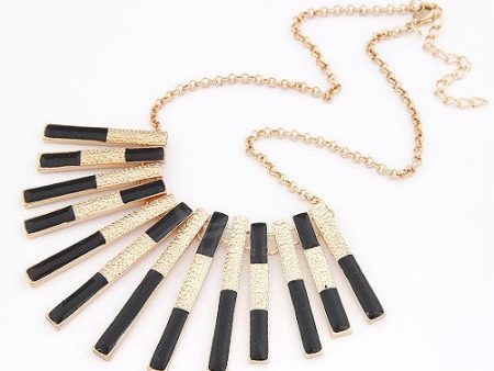 Hot Sale Style Colored Glaze Oblong Shape Pendant Embellished Women s Necklace Online now