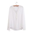 Long Sleeves Casual Shirt Blouse WHITE Fashion