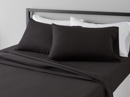 4 piece bed sheet Queen size - 14 inch Black For Sale