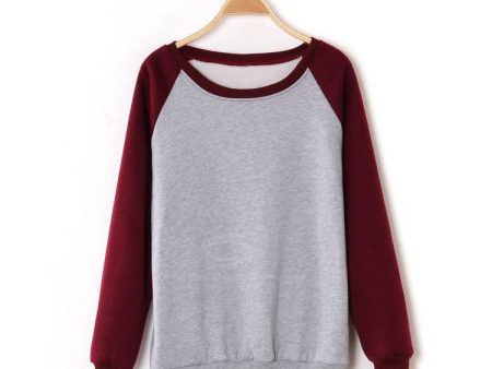 American Style Hoodies Sweater Cotton RED Sleeves Online Hot Sale