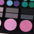 P7802 Multifunction Rectangle Box Makeup 78 Colors Eye Shadows Palette with Mirror and 2 Applicators Inside on Sale