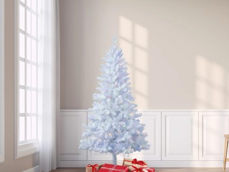 Christmas Tree artificial 6.5 feet with 250 color changing lights with stand Discount