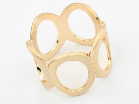 Characteristic Stylish Solid Color Women s Alloy Circles Bracelet Discount