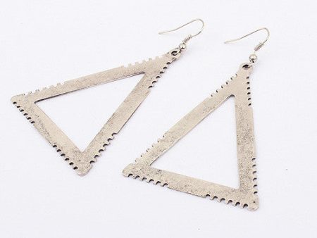 Pair of Simple Style Triangle Shape Earrings Cheap