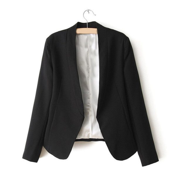 Blazer for Women Open Front BLACK For Cheap