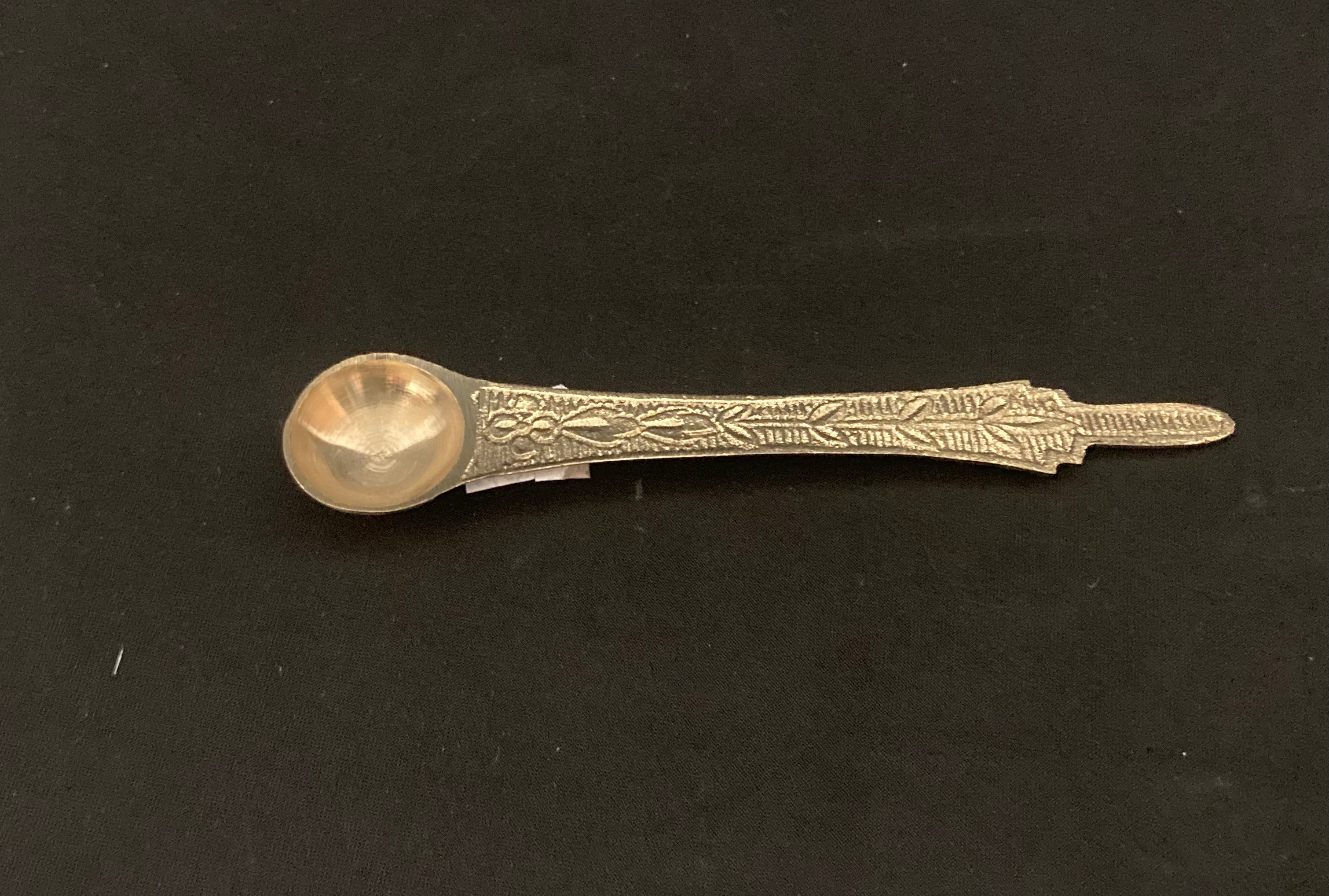 Brass puja spoon 5.5” on Sale