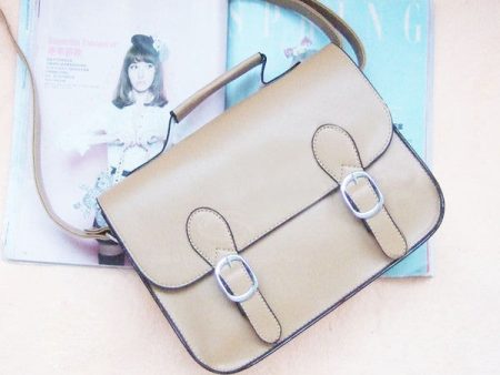 Everyday PU Leather Messenger Women s Bag KHAKI Online Hot Sale