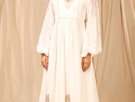 Ivory Wine Garden Kurta Dress Sale