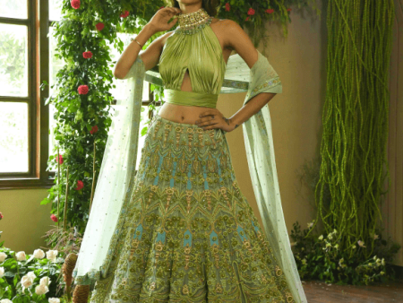 Renu Tandon Light Green Lehenga Set 1 Discount