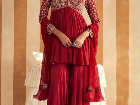 Qasida Short Anarkali Set Sale