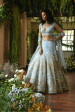 Renu Tandon Shaded Aqua Lehenga Set Online