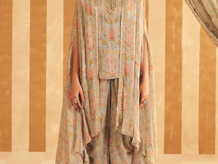 Gil Kurta cape set For Sale