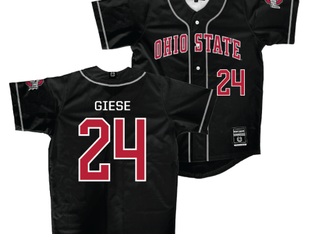 Ohio State Baseball Black Jersey  - Charlie Giese Cheap