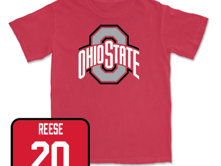 Red Football Team Tee   - Arvell Reese on Sale