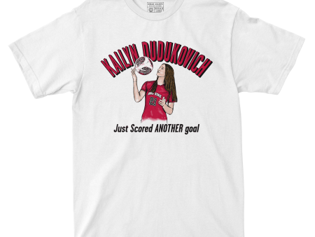 EXCLUSIVE RELEASE: Kailyn Dudukovich Goalscorrer White Tee For Discount