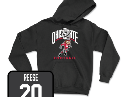 Black Football Gridiron Hoodie  - Arvell Reese Hot on Sale