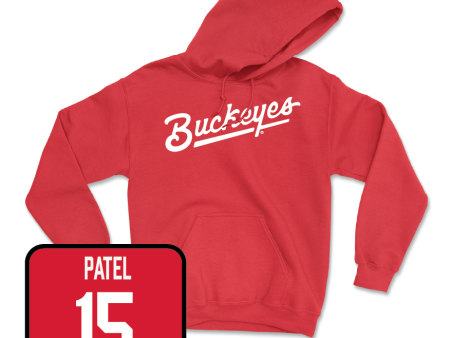 Red Baseball Script Hoodie  - Sahil Patel Sale