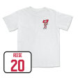 Football White Brutus Comfort Colors Tee  - Arvell Reese Online Sale