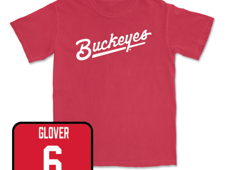 Red Men s Basketball Script Tee - Ques Glover Online now