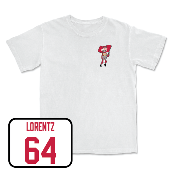 Football White Brutus Comfort Colors Tee  - Simon Lorentz For Sale