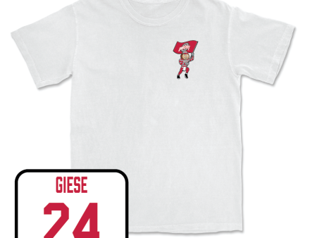 Baseball White Brutus Comfort Colors Tee  - Charlie Giese Online now