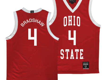 Ohio State Men s Red Basketball Jersey  - Aaron Bradshaw Online now