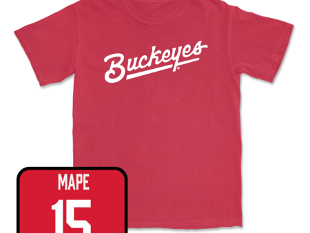 Red Women s Soccer Script Tee  - Berkley Mape Online Sale