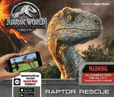 Caroline Rowlands: Jurassic World Fallen Kingdom - : Augmented Reality Dinosaurs Inside! [2018] hardback For Sale